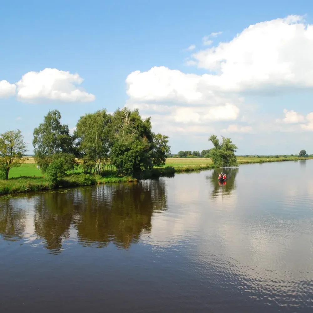 Die Hamme bei Worpswede – Fahrtgebiet der Adolphsdorfer Torfschiffer