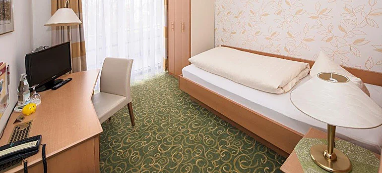 Einzelzimmer im Hotel Rohdenburg